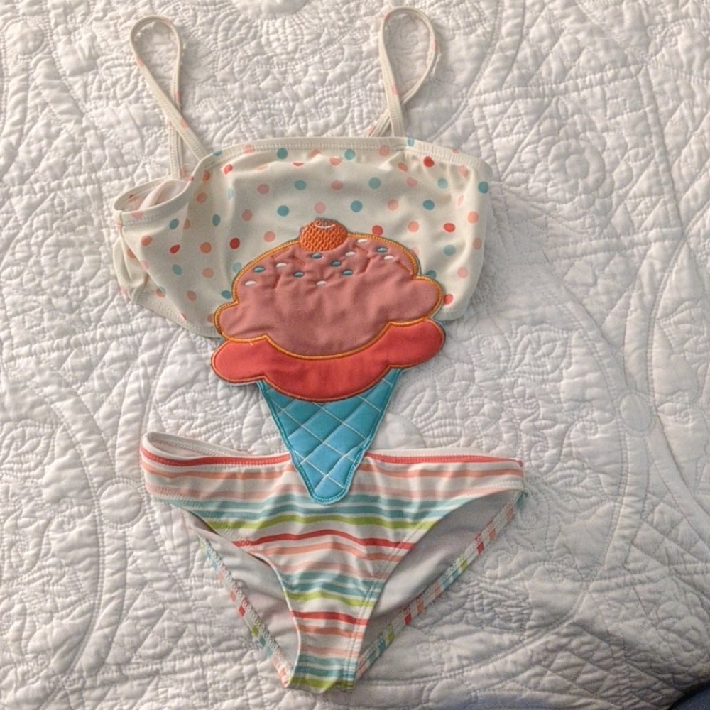Bathing Suit - Kids - Cute - Ice Cream